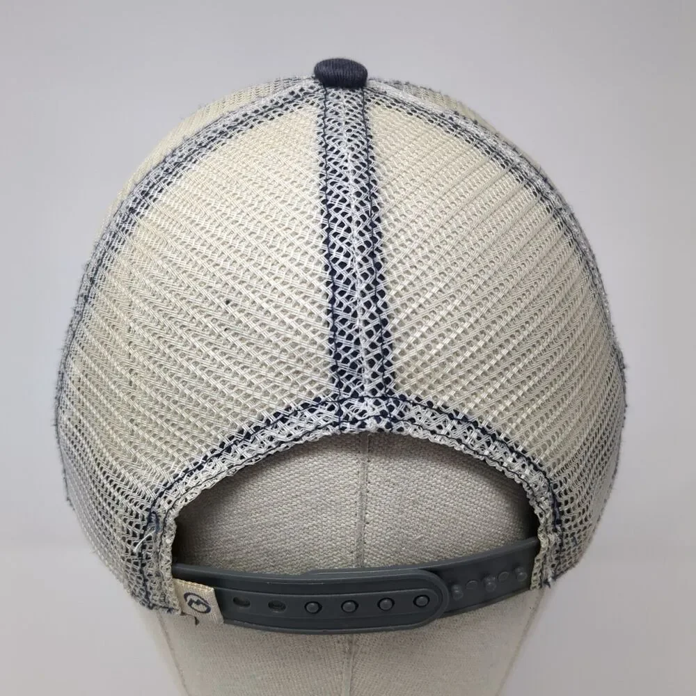 Magellan Outdoors Snapback Mesh Back Trucker Hat Blue One Size Fish